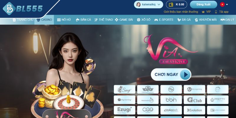 Giới thiệu những ưu điểm của sảnh Casino BL555