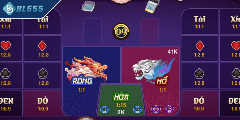Trải nghiệm game đánh bài Rồng Hổ đầy hấp dẫn