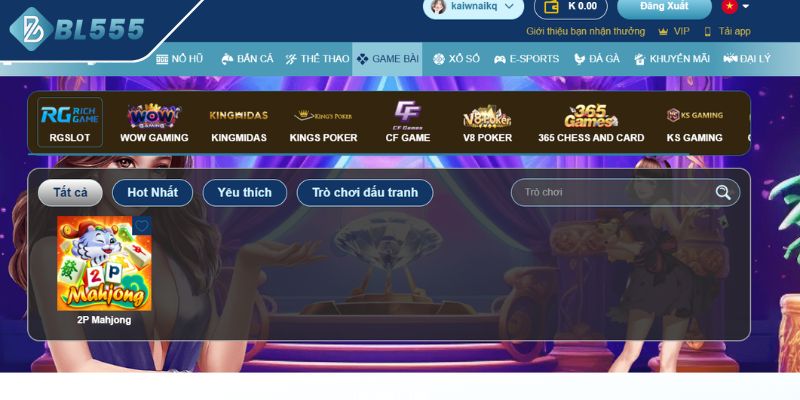 Tổng quát thông tin về sảnh game bài BL555