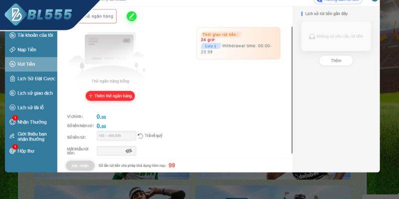 Hướng dẫn cách thức rút tiền trên nền tảng