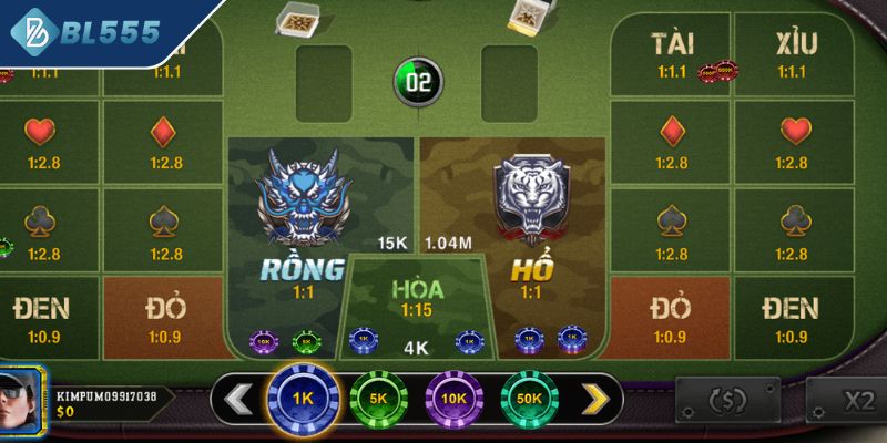 Hướng dẫn cách chơi Rồng Hổ với quy luật đơn giản